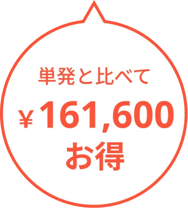 161600円お得